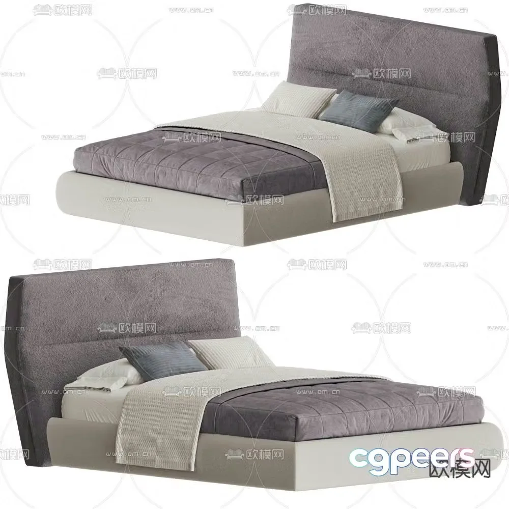 MisuraEmme double bed 3d model