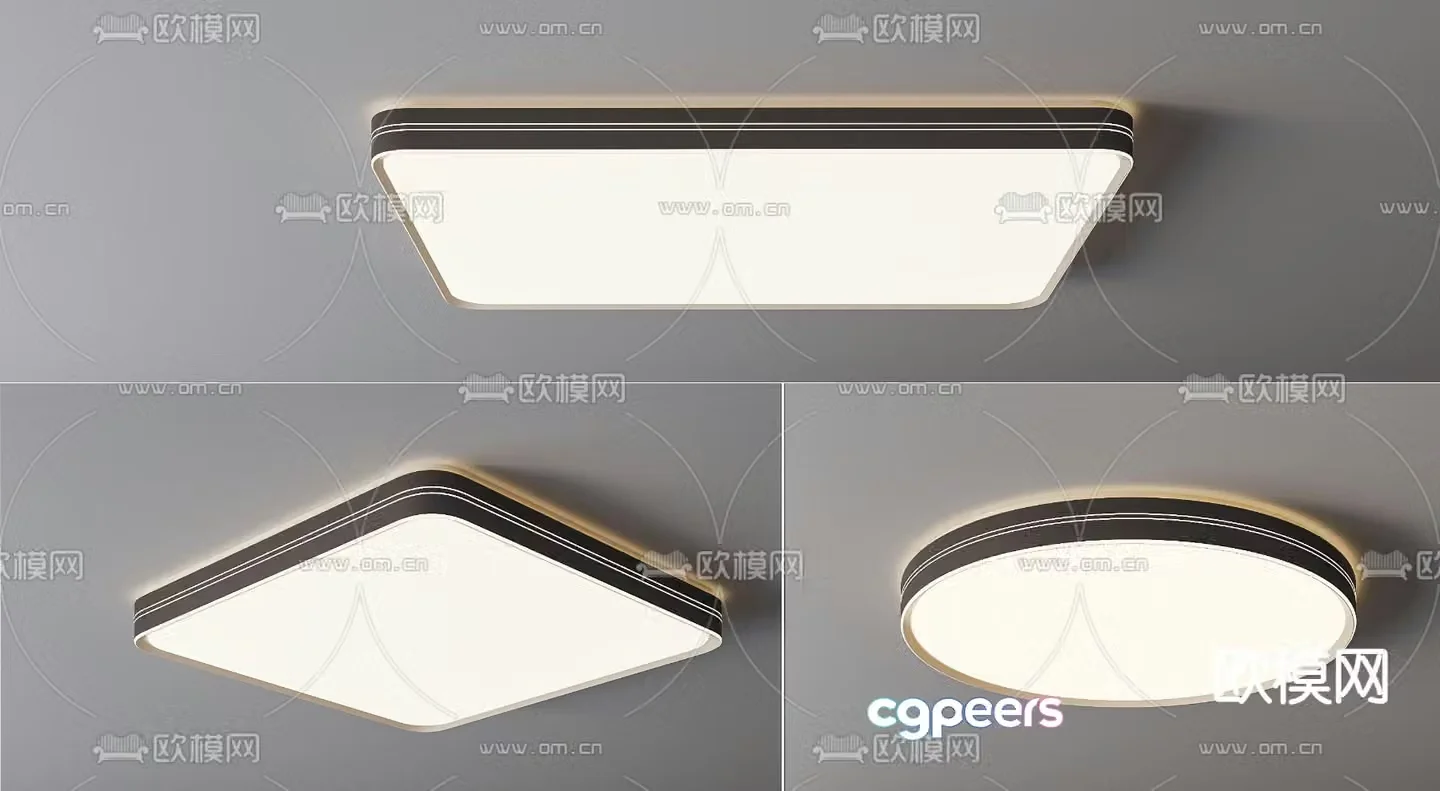 bedroom lamp ceiling lamp 3d model