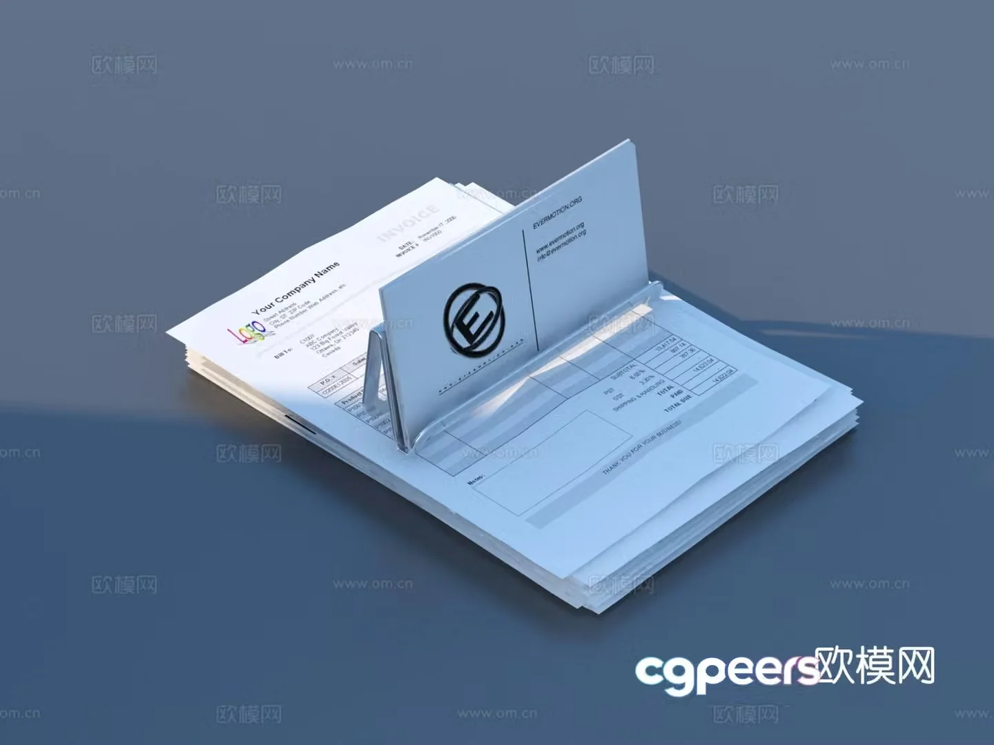 Manuscript paper note paper stationery sketch 3d model