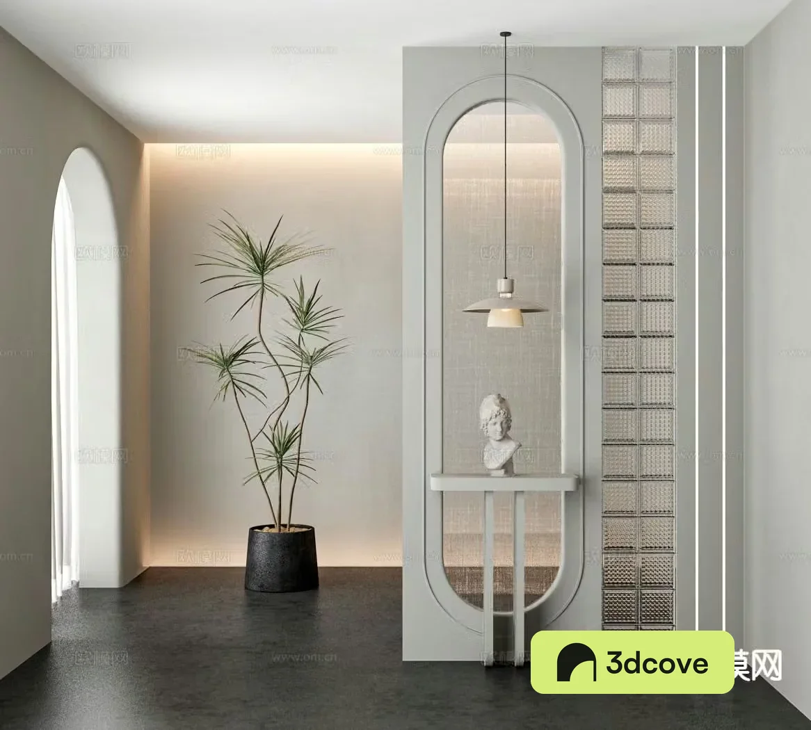 French entrance partition glass partition