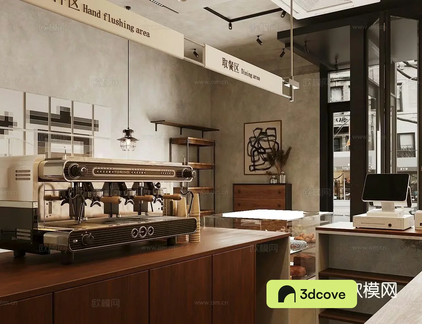 Wasabi Coffee Shop 3D Model
