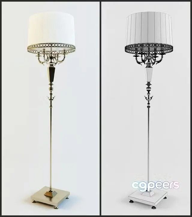 3ds Max Free – Classic floor lamp