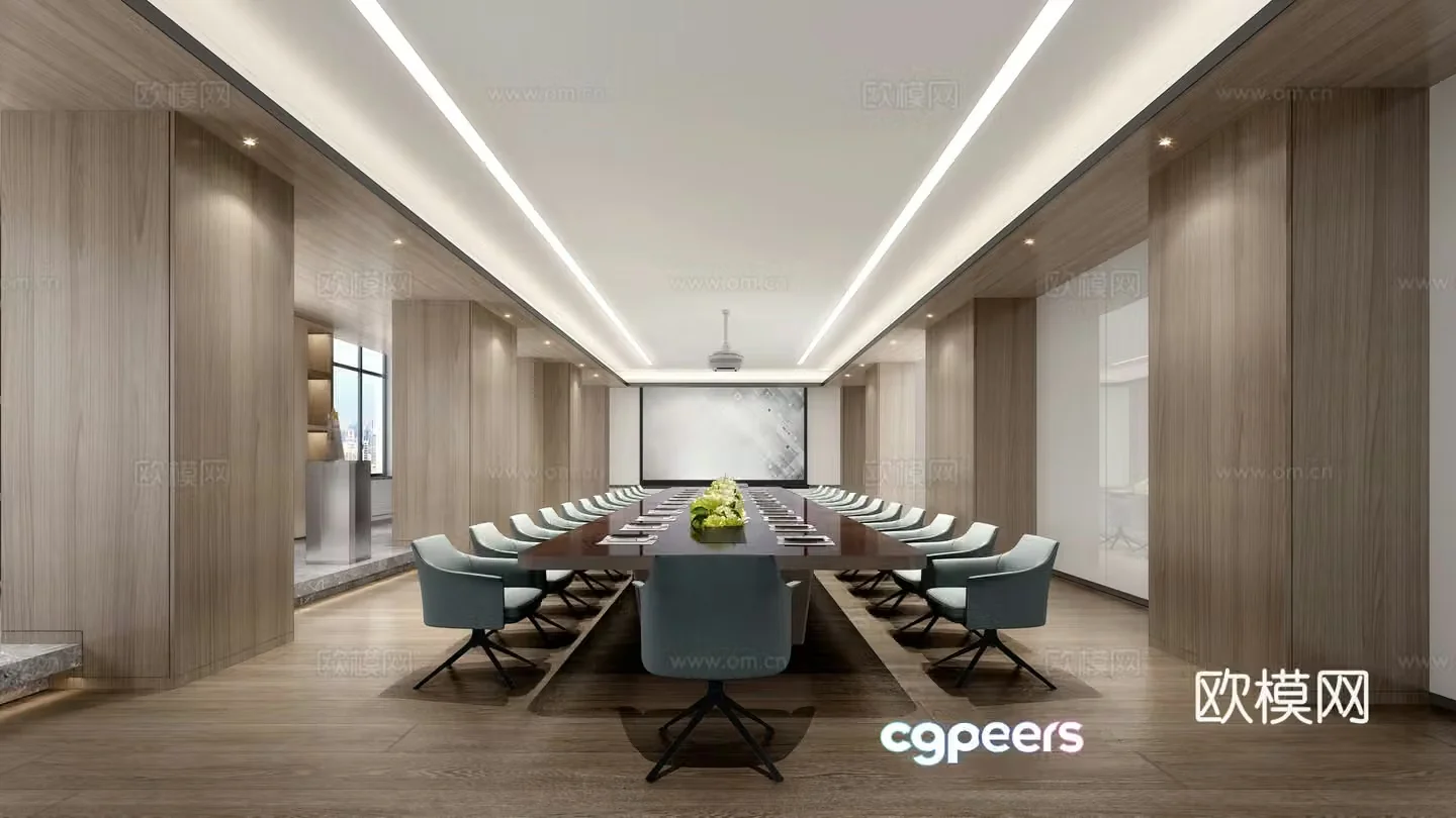 Modern conference room 3d model