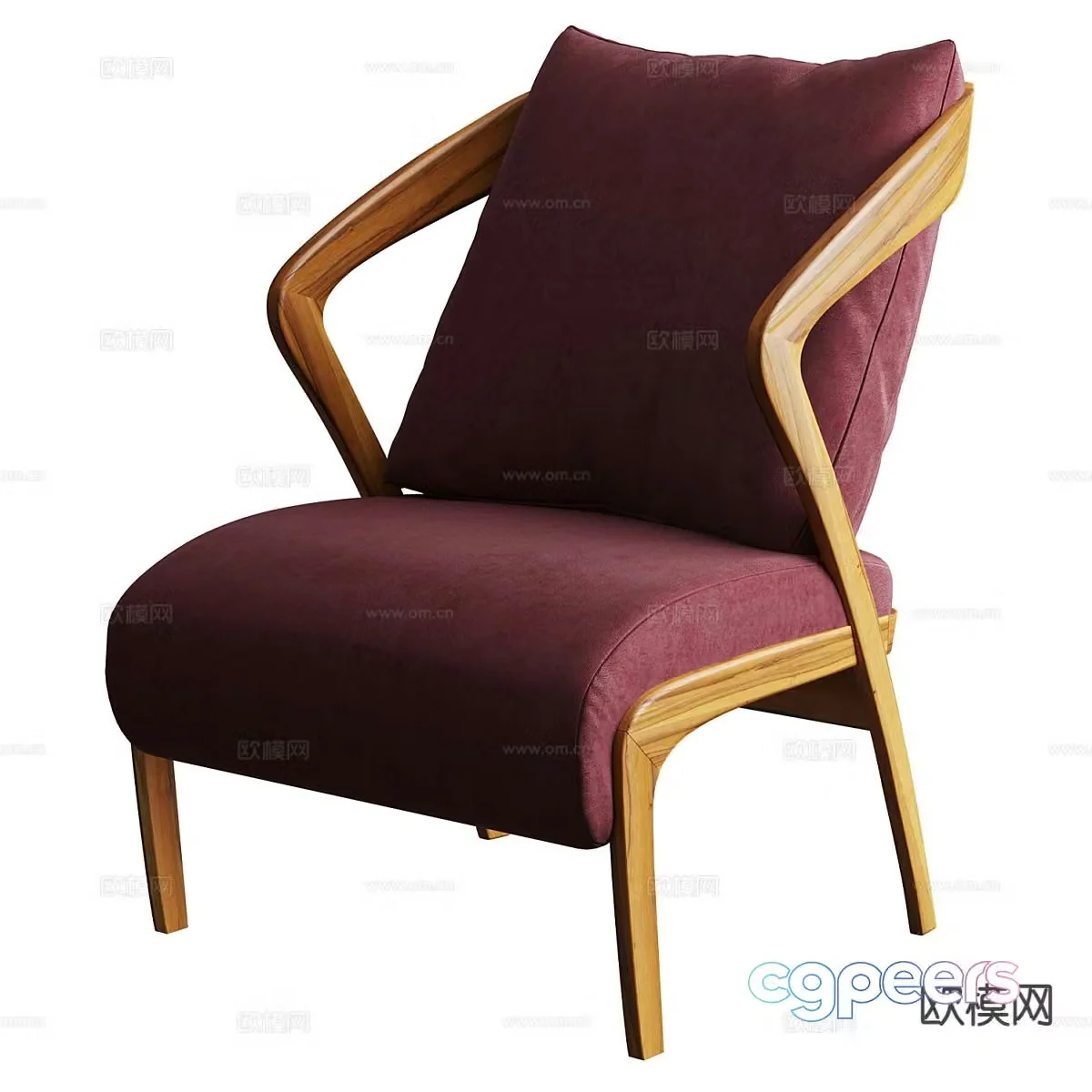 Single sofa leisure sofa 3d model