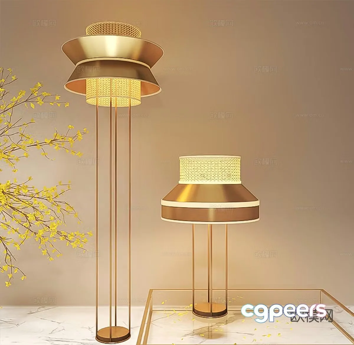 Floor lamp 3d model