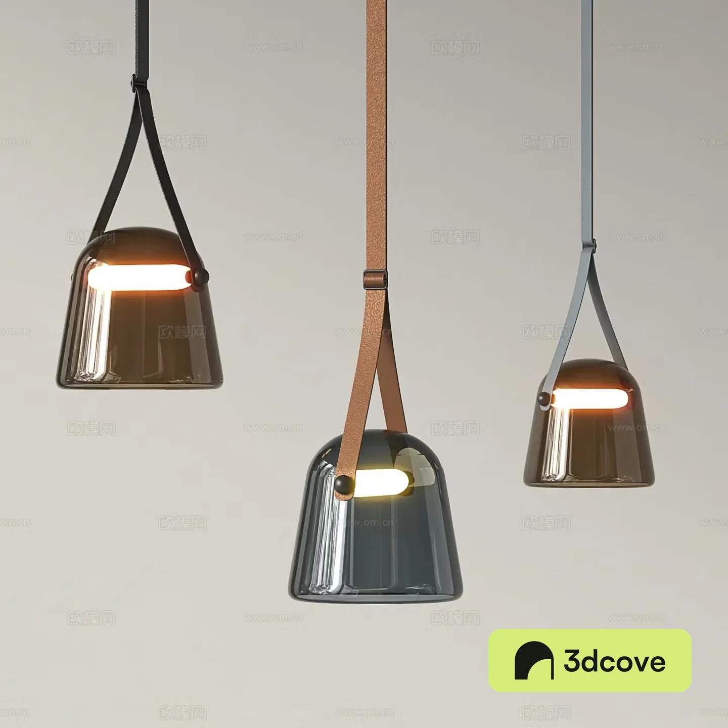 Modern glass chandelier