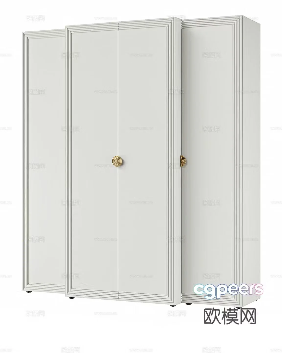 Modern simple wardrobe wardrobe simple wardrobe bedroom wardrobe simple wardrobe 3d model