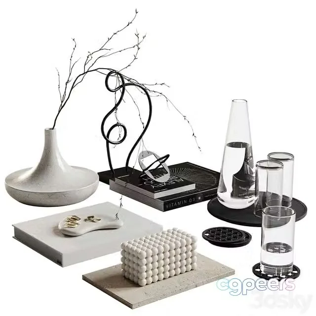 3ds Max Free – Decorative set Tondo