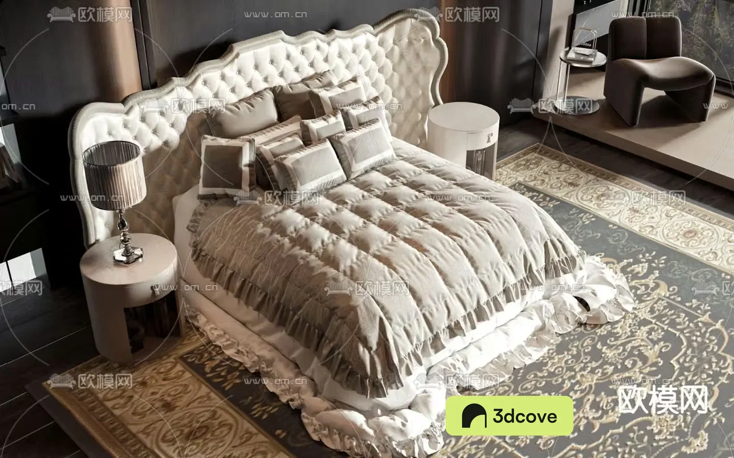 European double bed