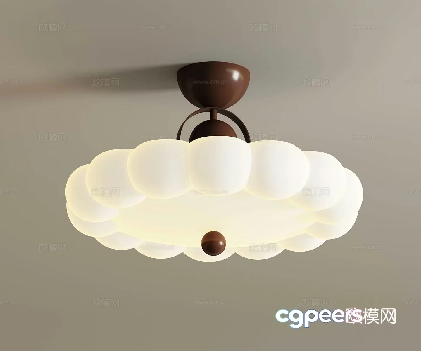 French medieval ceiling light 3D model