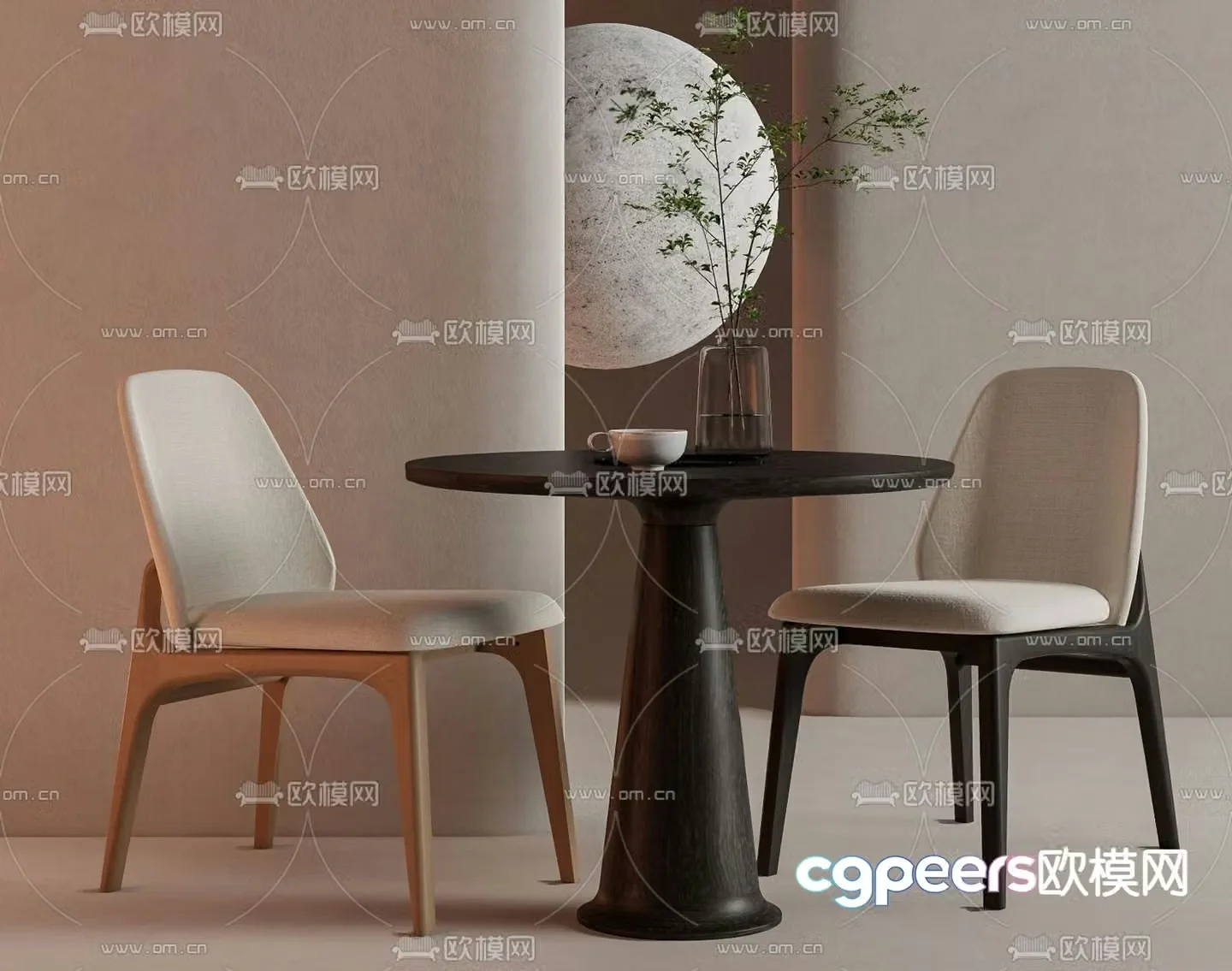 Leisure tables and chairs Negotiation tables and chairs 3d model