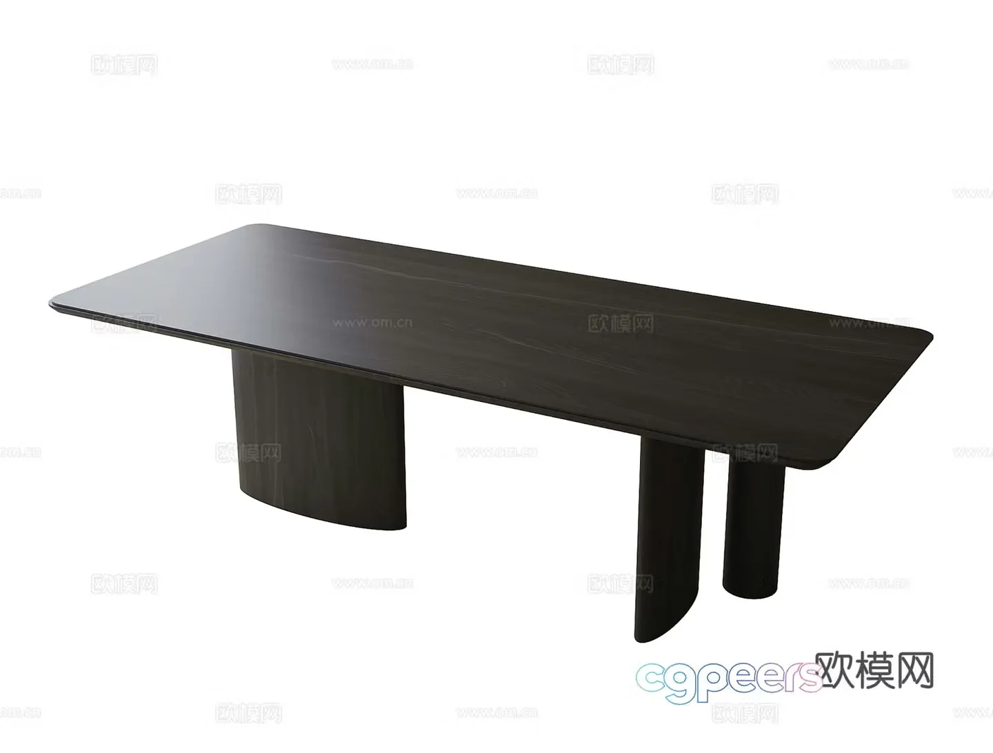 Modern dining table desk tea table 3d model