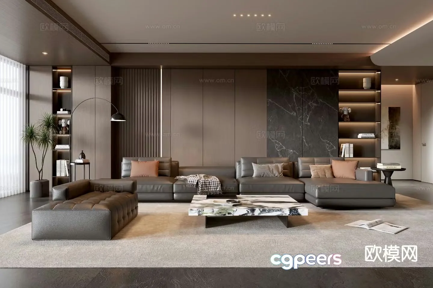 Italian living room 3d model