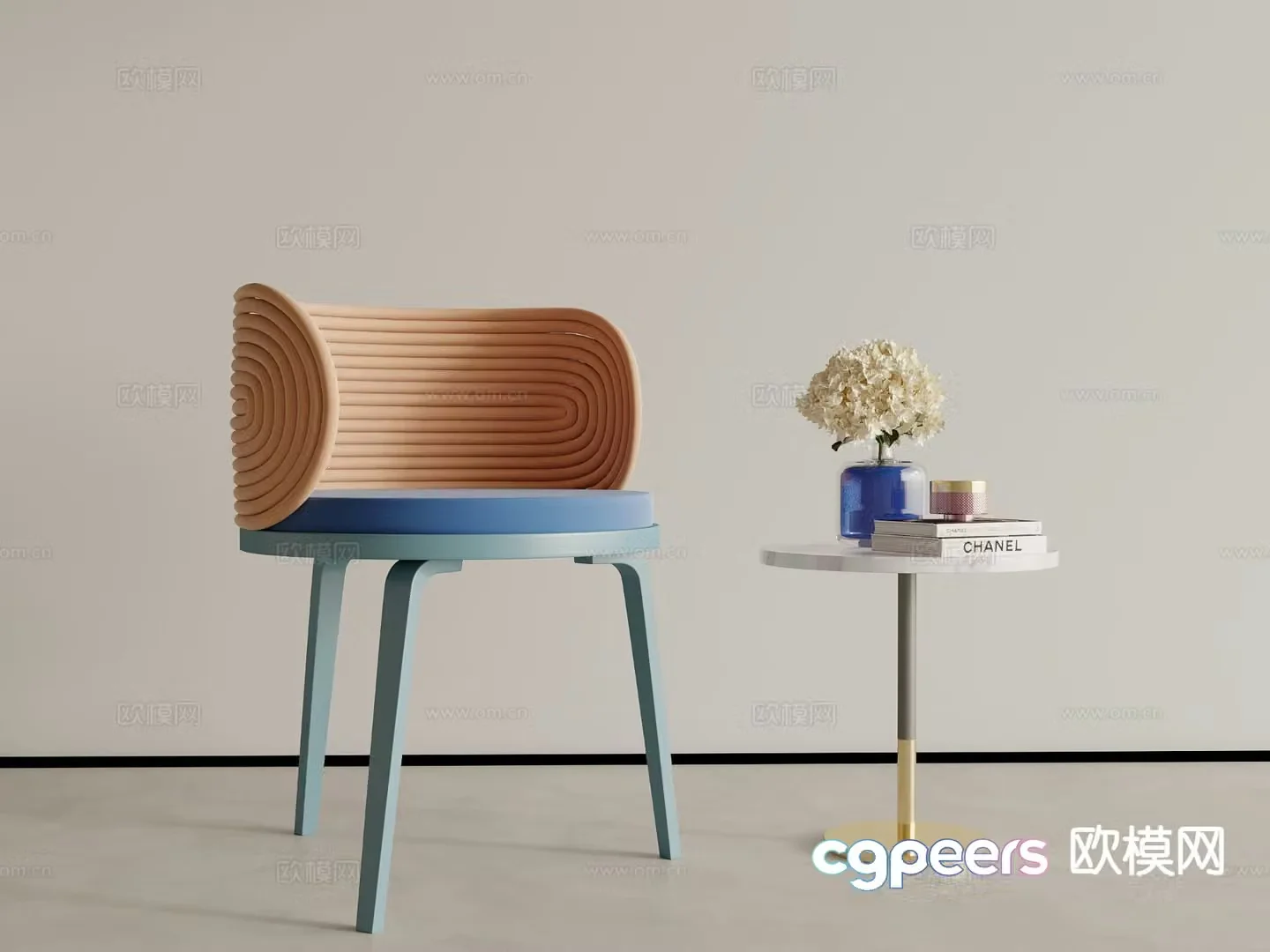 Dopamine chair leisure chair 3d model