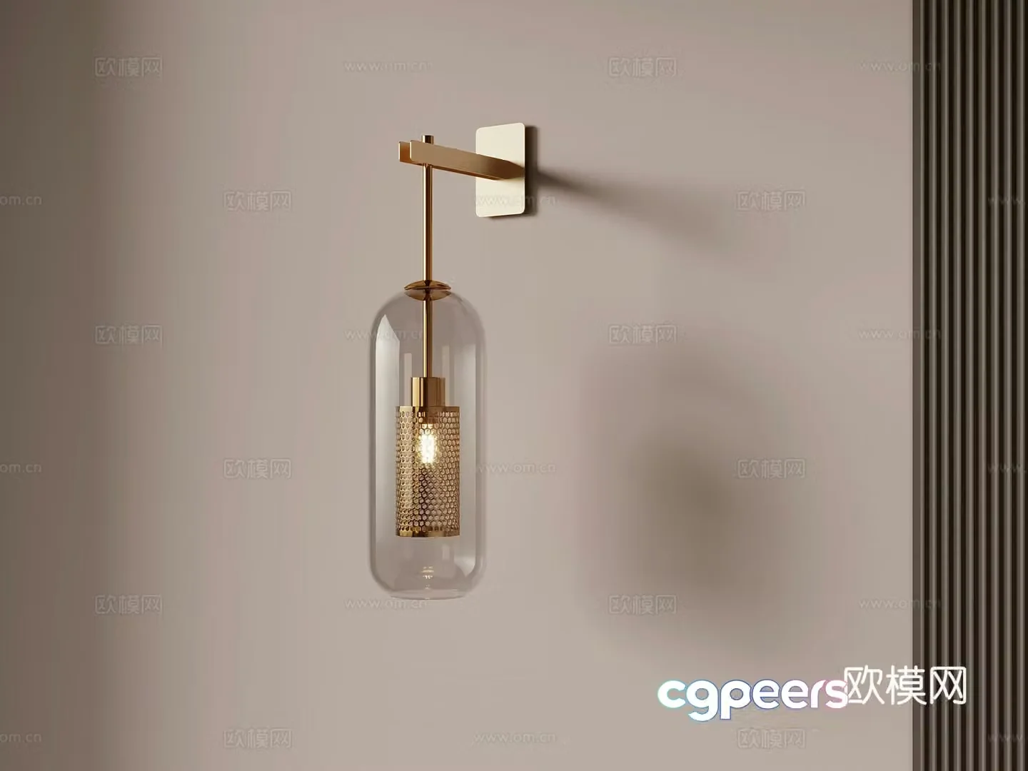 08 wall lamp modern wall lamp 3d model