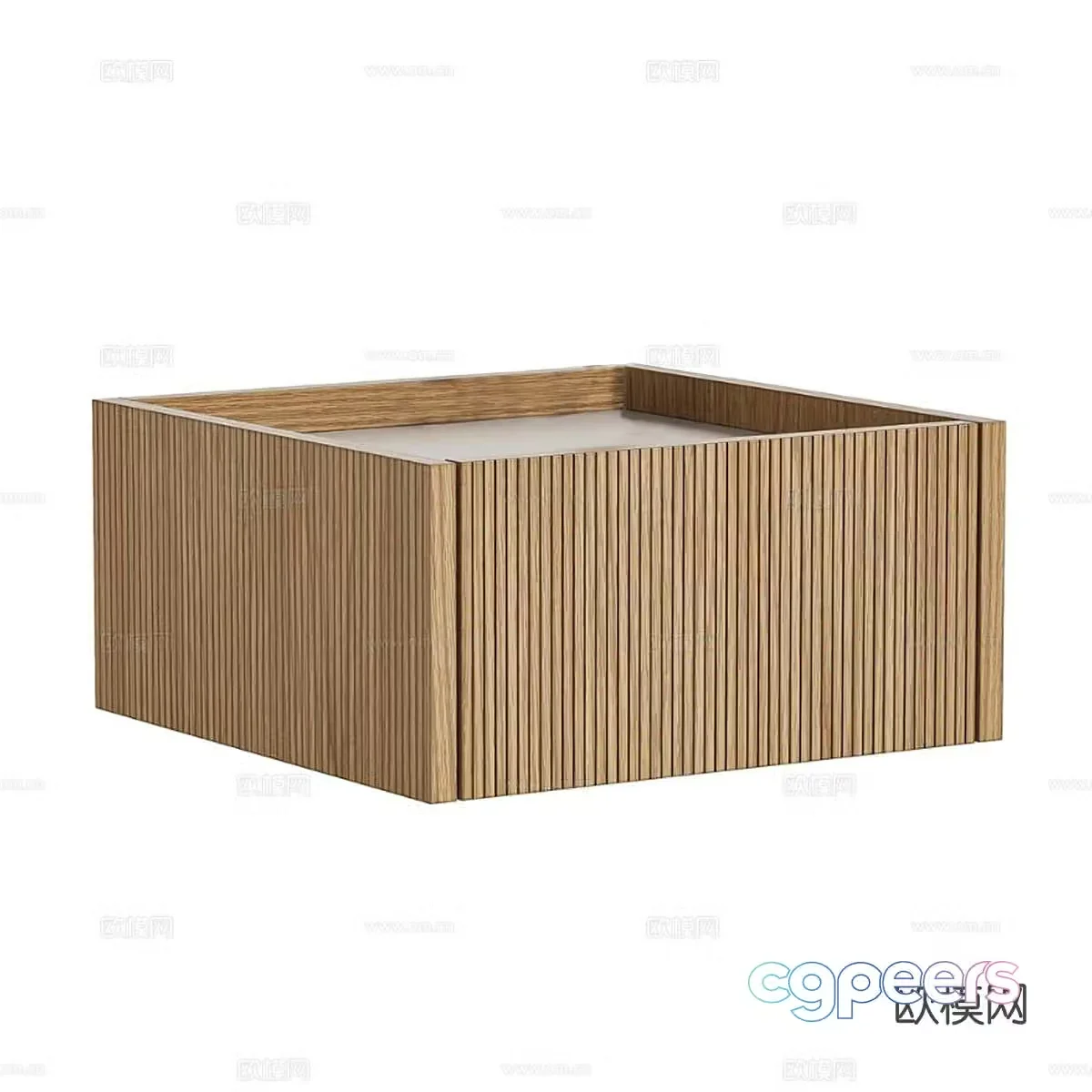 Nordic bedside table 3d model