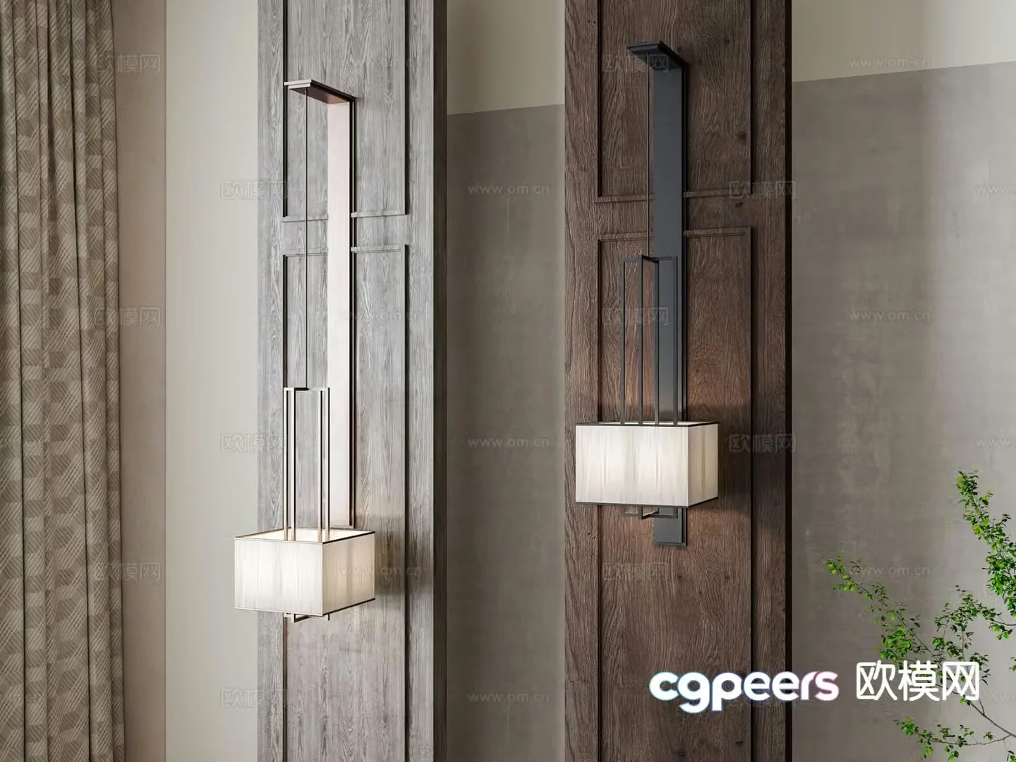 New Chinese style wall lamp 3d model