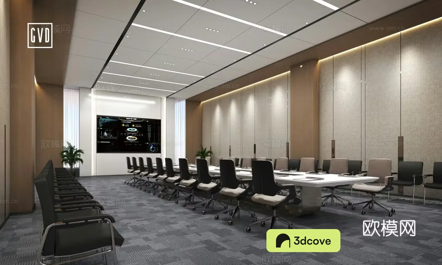Modern conference room Warm color conference room Large conference room Multi-person conference room Multifunctional conference room