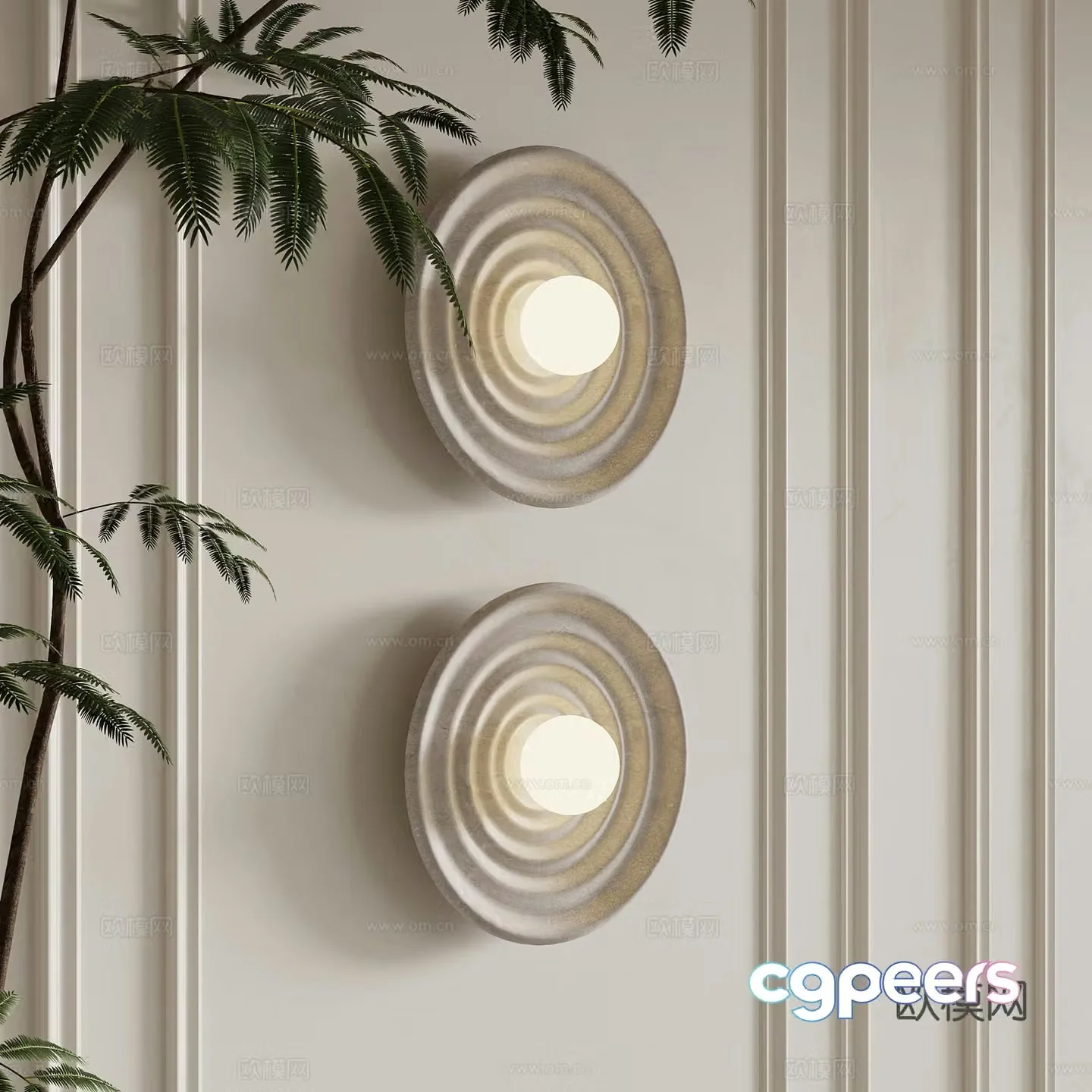 Wall lamp French wall lamp bedside lamp decorative lamp 3d model