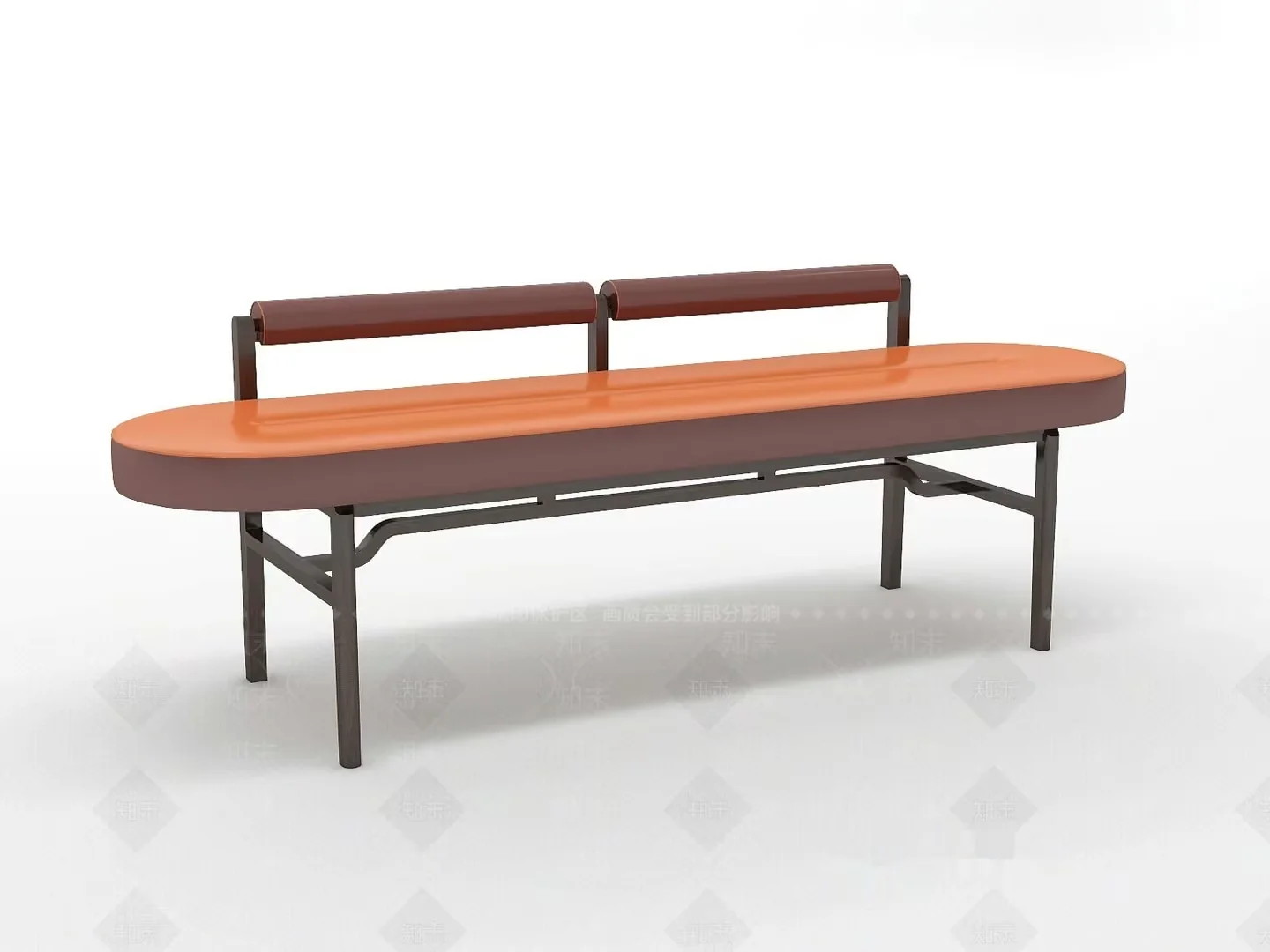 Modern Long Bench 3D Model – 10873 – VRAY Render