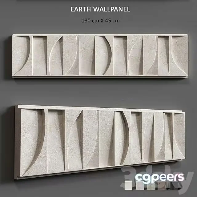 3ds Max Free – Relief Earth Wallpanel