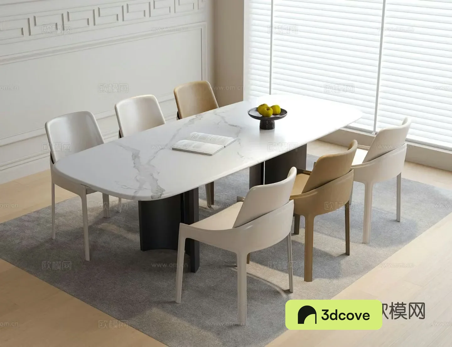 Modern dining table and chairs dining chairs single chair