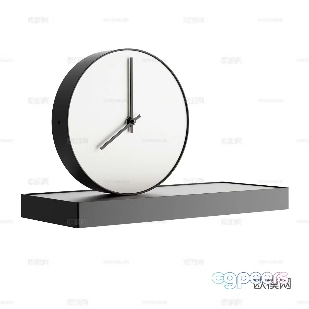 Formae Minimalist Clock Alarm Clock Desktop Clock 3D Model