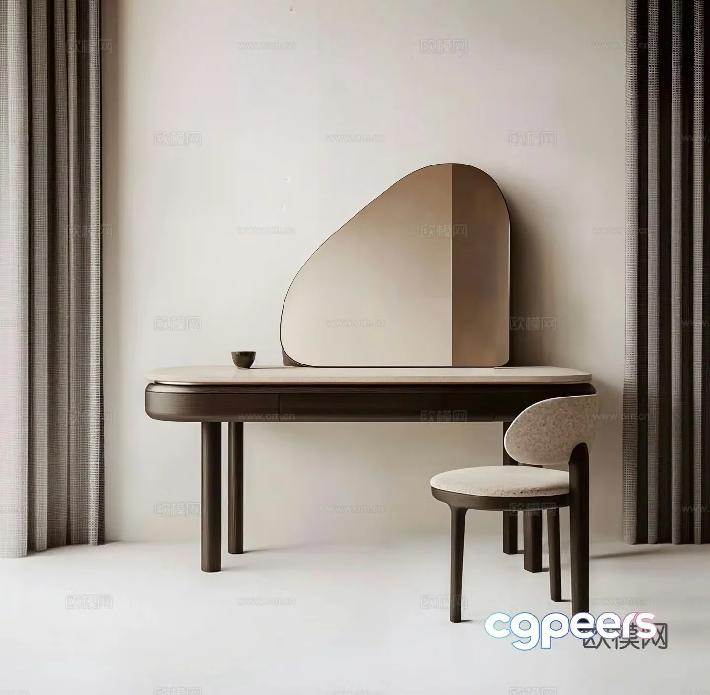 Modern dressing table 3d model