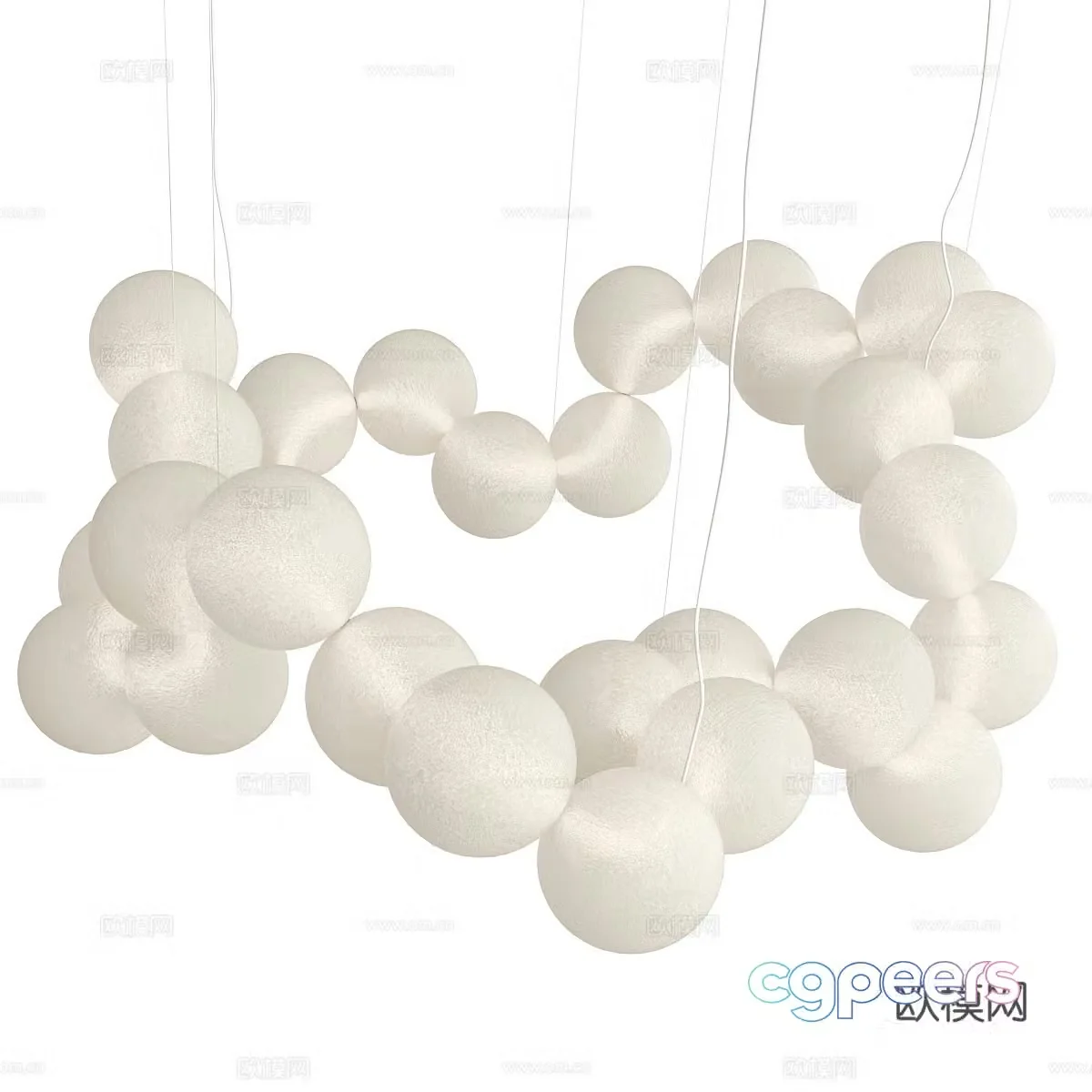Spherical chandelier series chandelier 3d model