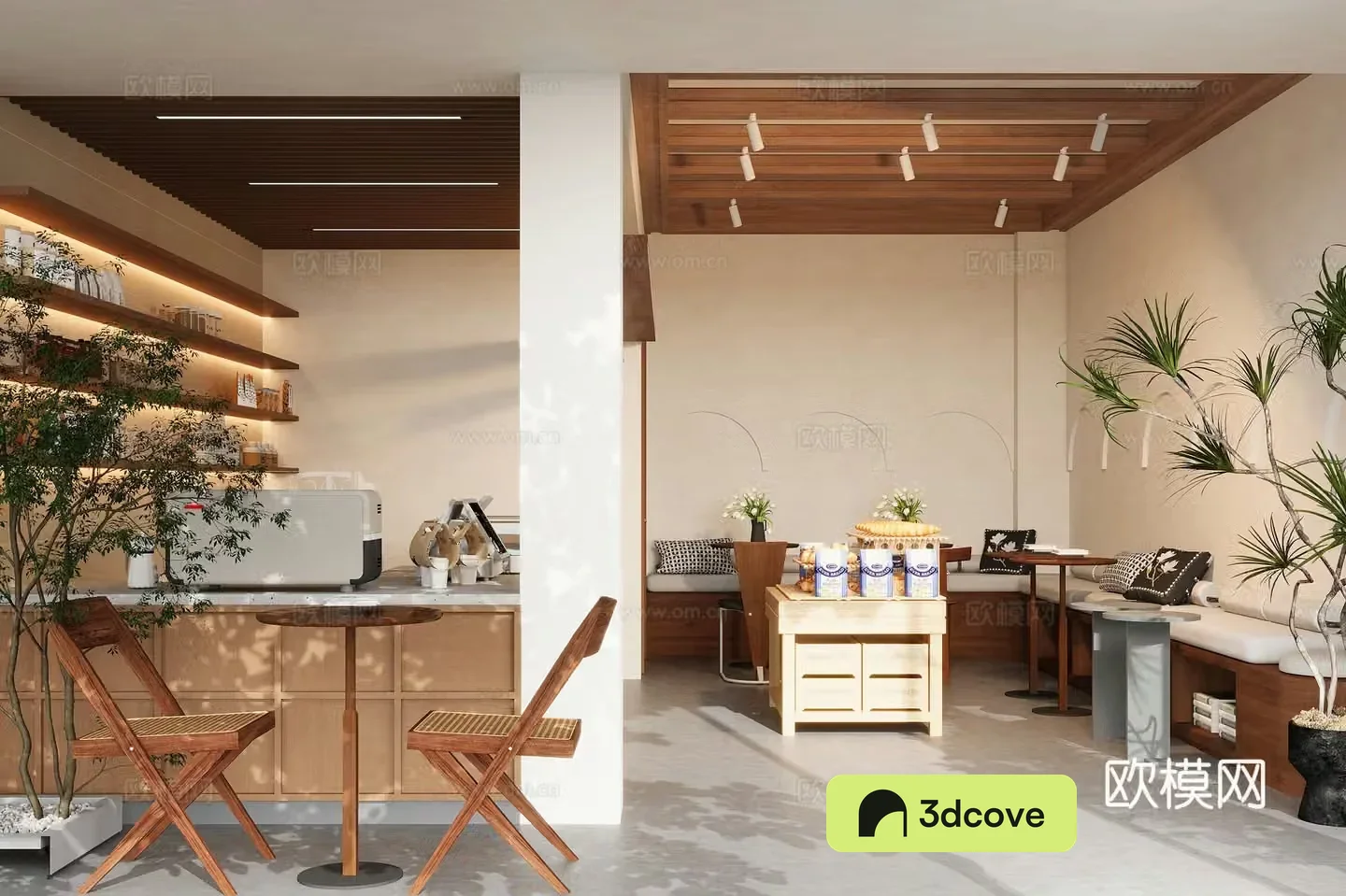 Dessert shop Bread dessert shop Coffee dessert shop Jiji dessert shop Log style dessert shop