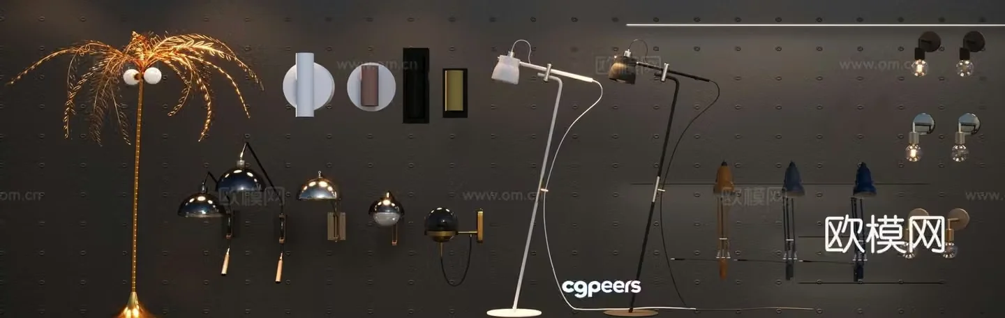 Lamp Floor lamp Table lamp Wall lamp Special-shaped lamp 3D model