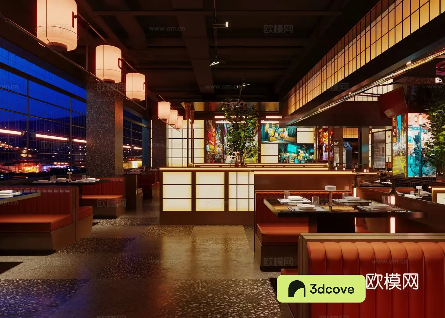 New Chinese style barbecue restaurant hot pot restaurant barbecue restaurant
