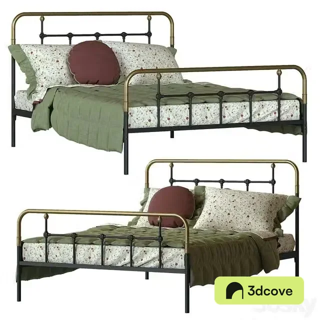 Metal bed Asper La redoute