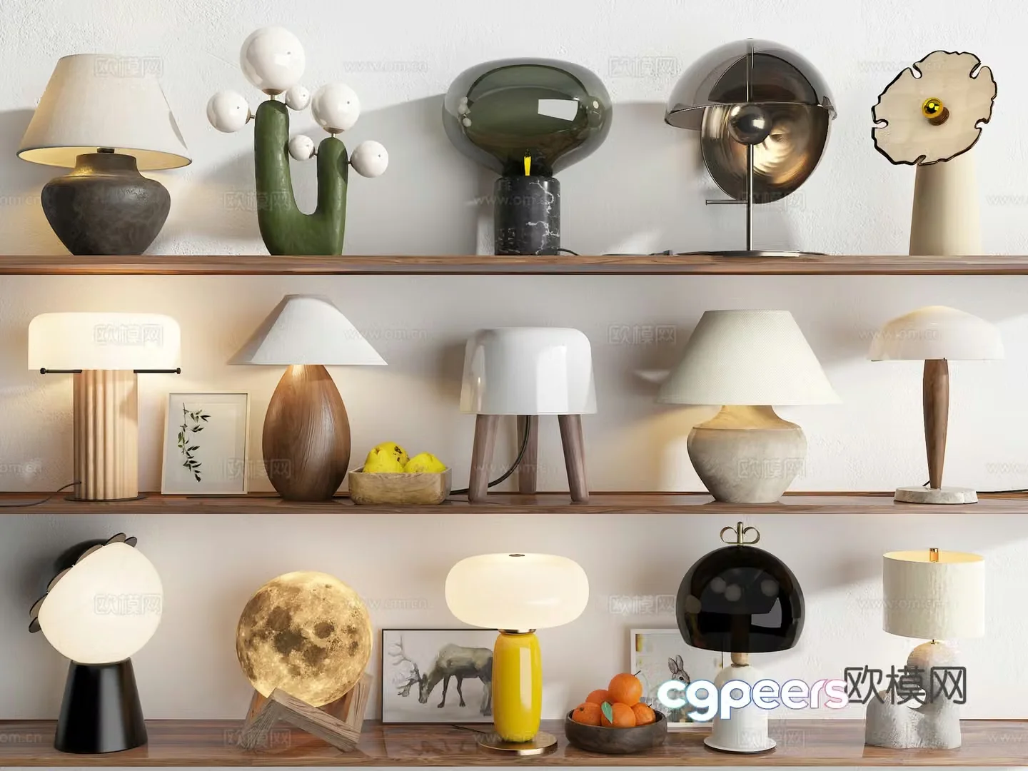 Modern desk lamp 3d model