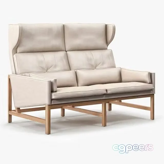 3ds Max Free – BassamFellows CB 522 Wing Back Settee