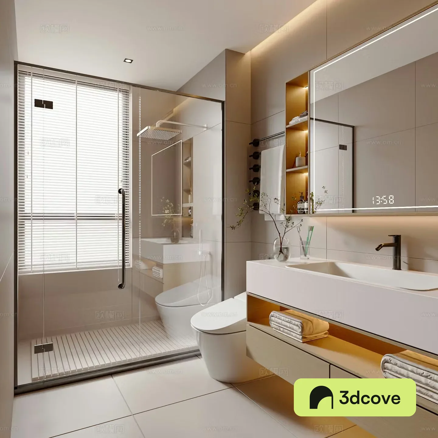Modern cream style bathroom cabinet bathroom supplies toilet shower bathroom cabinet