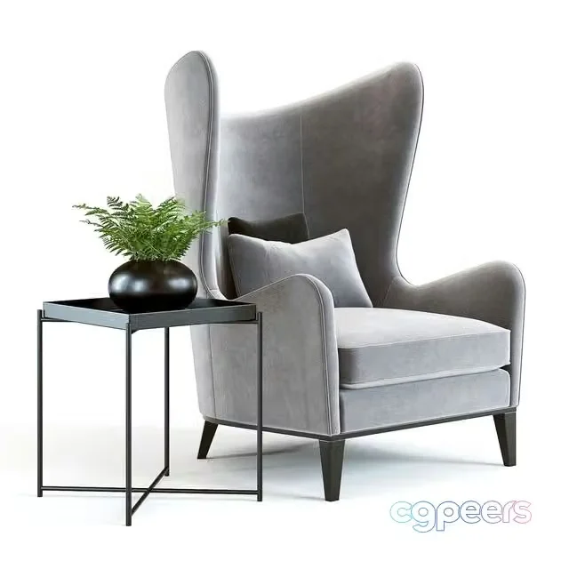 3ds Max Free – Monroe armchair