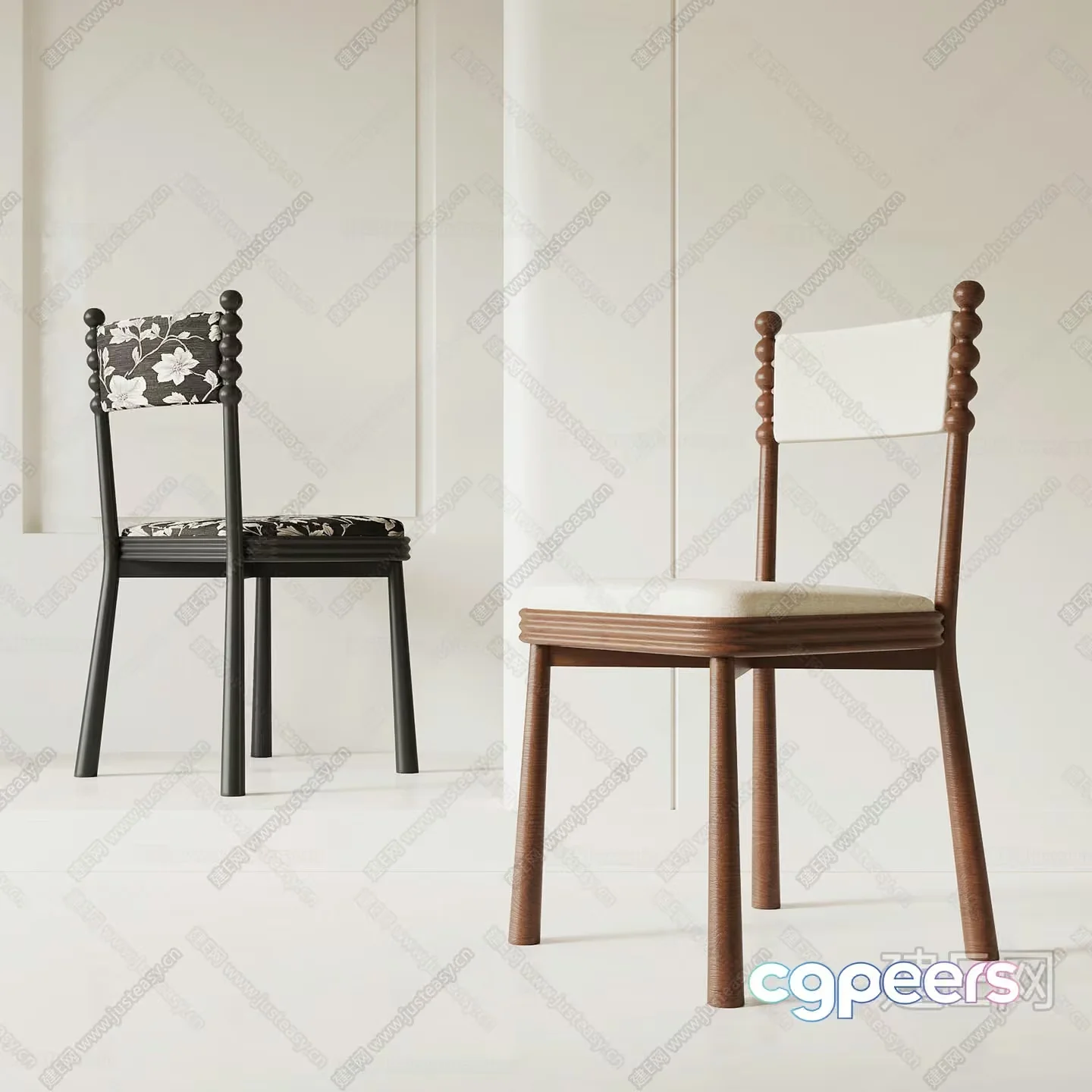 Wooden Dining Chairs 3D Model – 11765 – VRAY Render