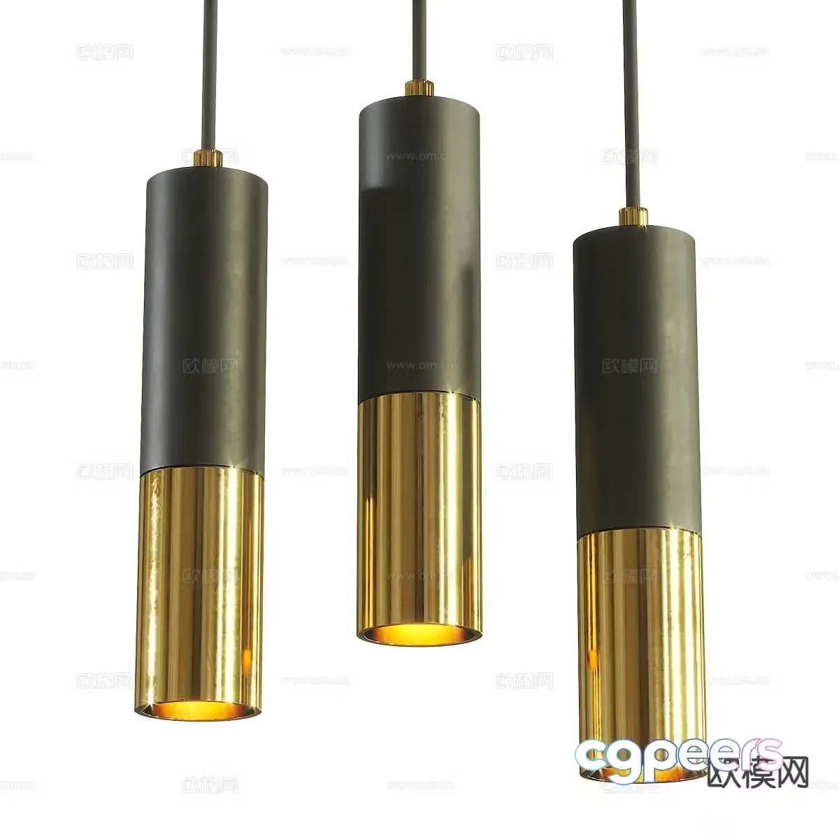 Light luxury small chandelier 3D model