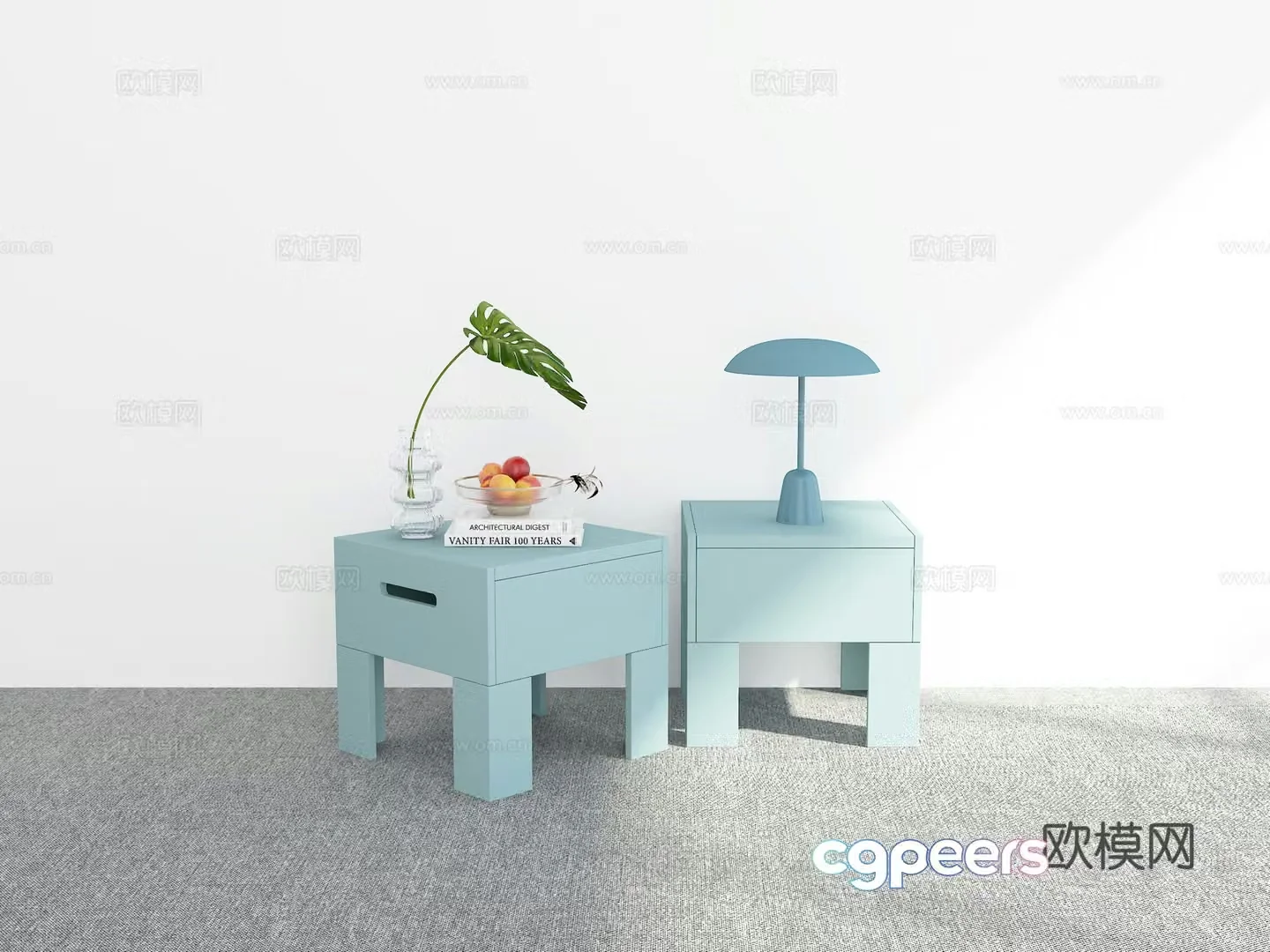 Modern night table 3d model