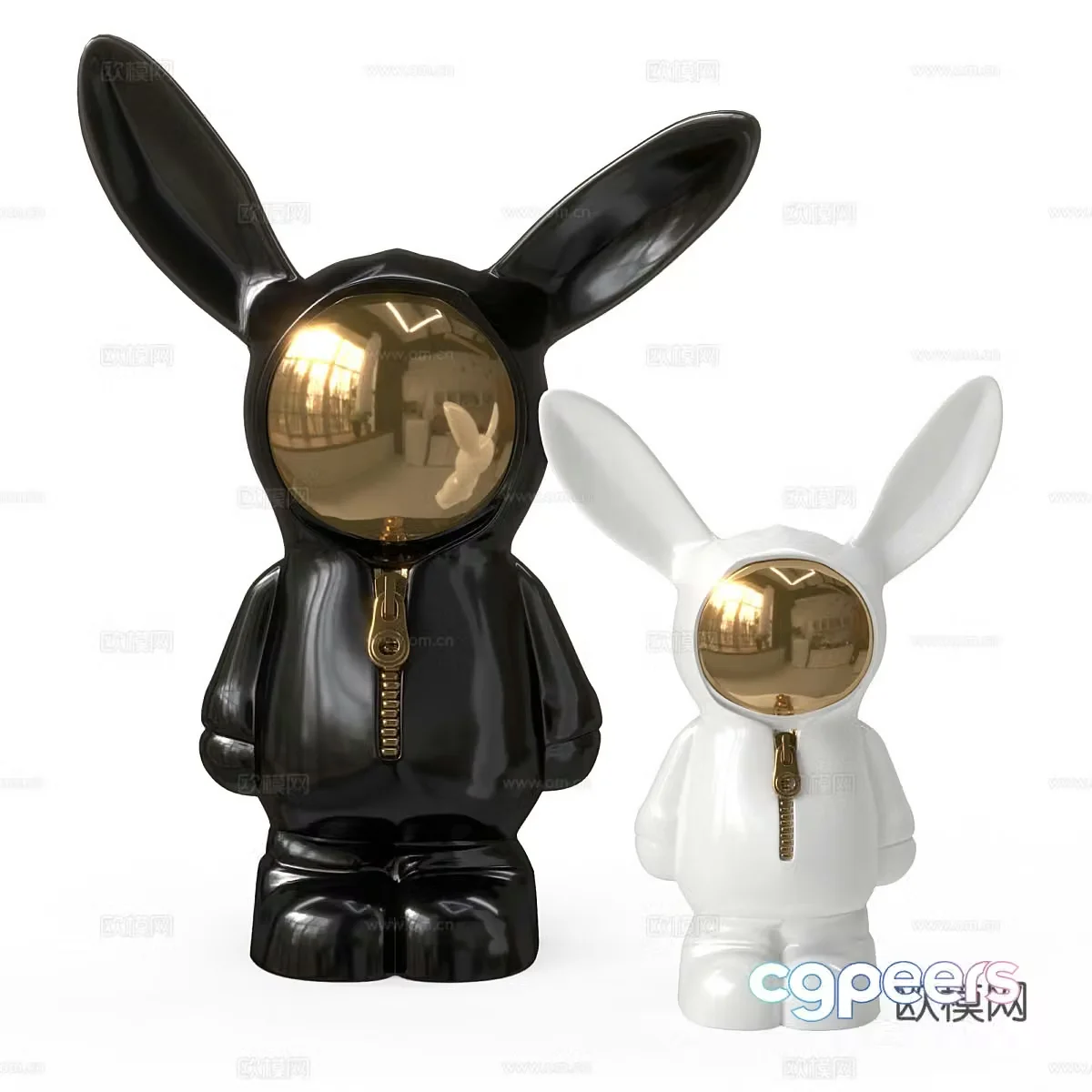 Modern trendy toy figure 3d model
