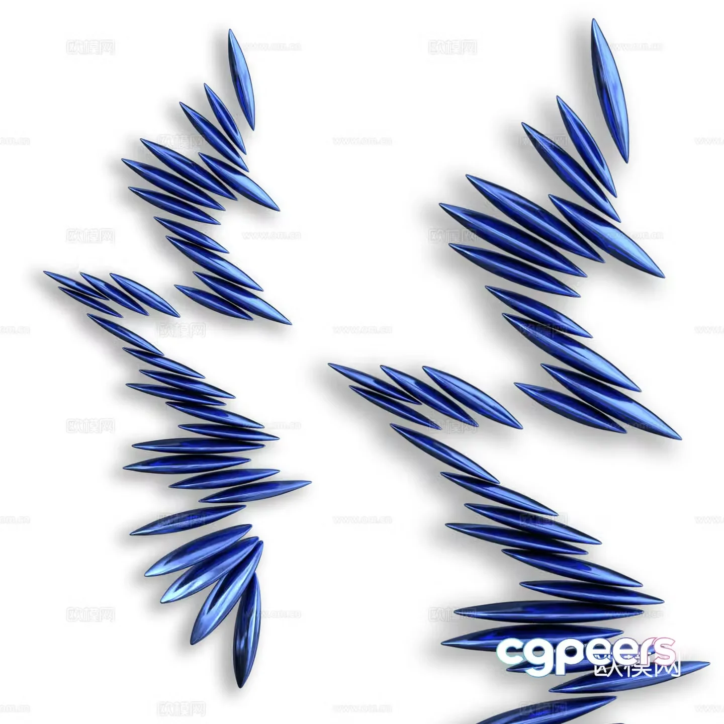 Modern minimalist wall art pendant 3D model