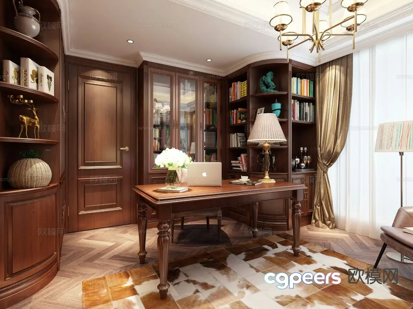 European style study 3D model