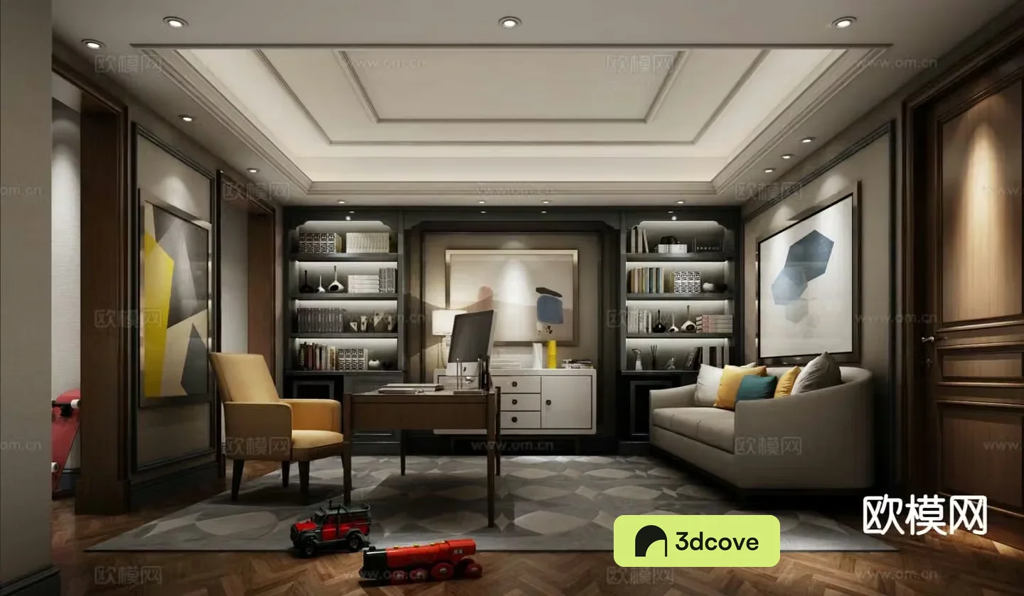 Modern study room