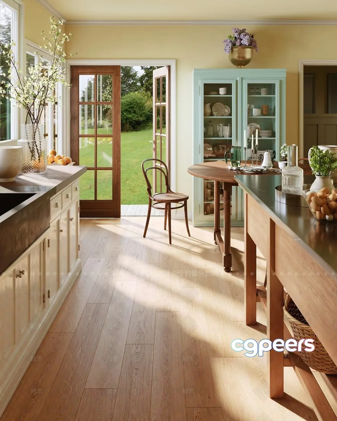 Kitchen Island 3D Model – 17287 – VRAY Render