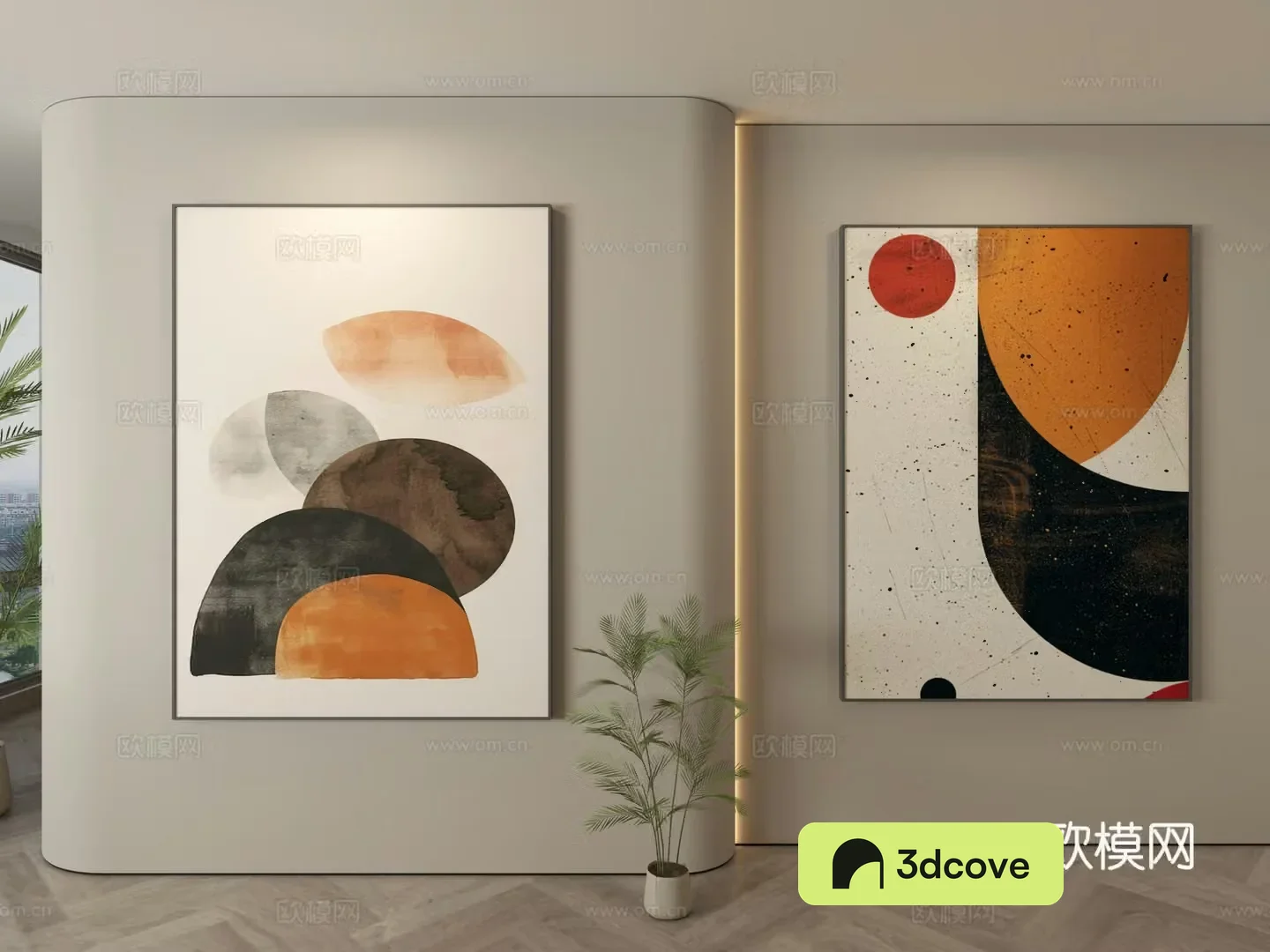Modern abstract painting Decorative painting