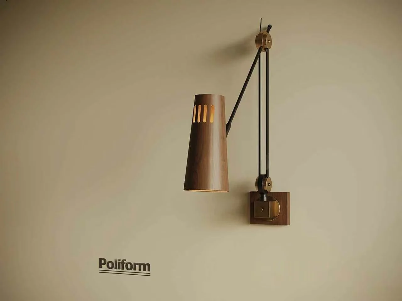 Gold Light Fixture 3D Model – 12664 – VRAY Render