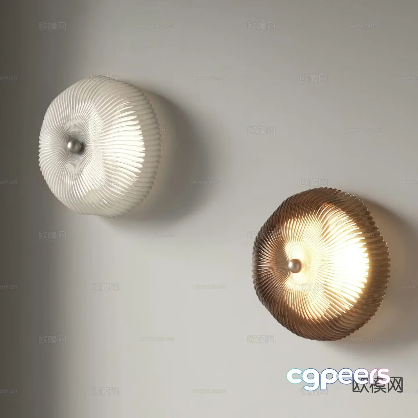 Modern wall light 3d model