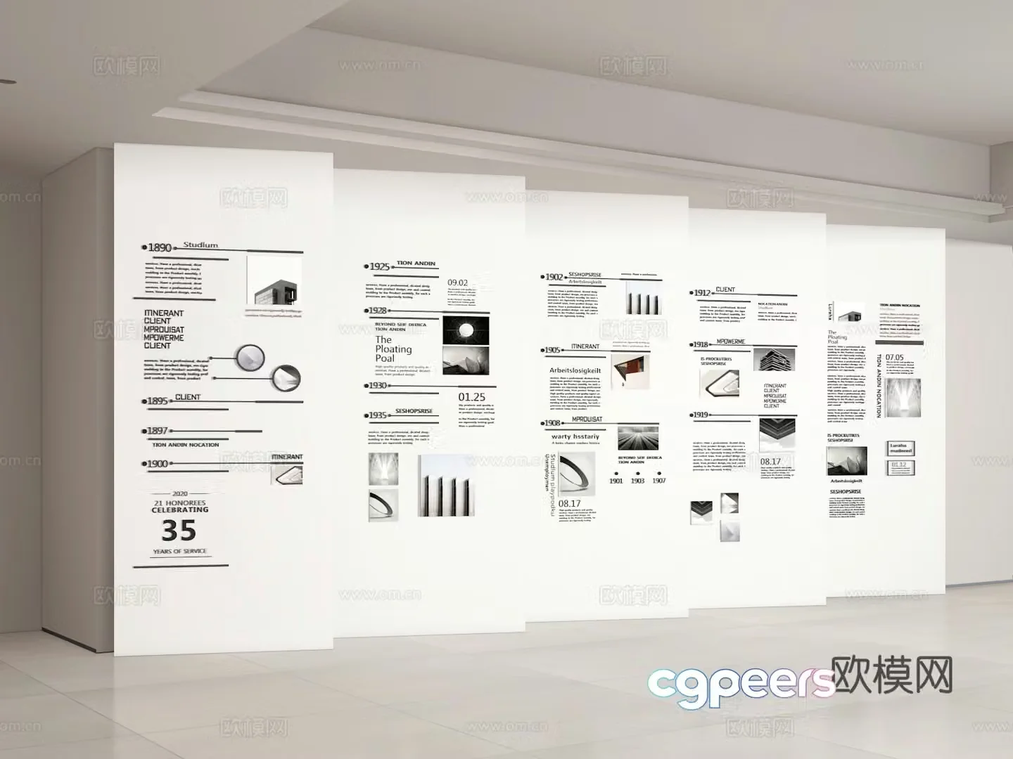 Cultural wall 3d model