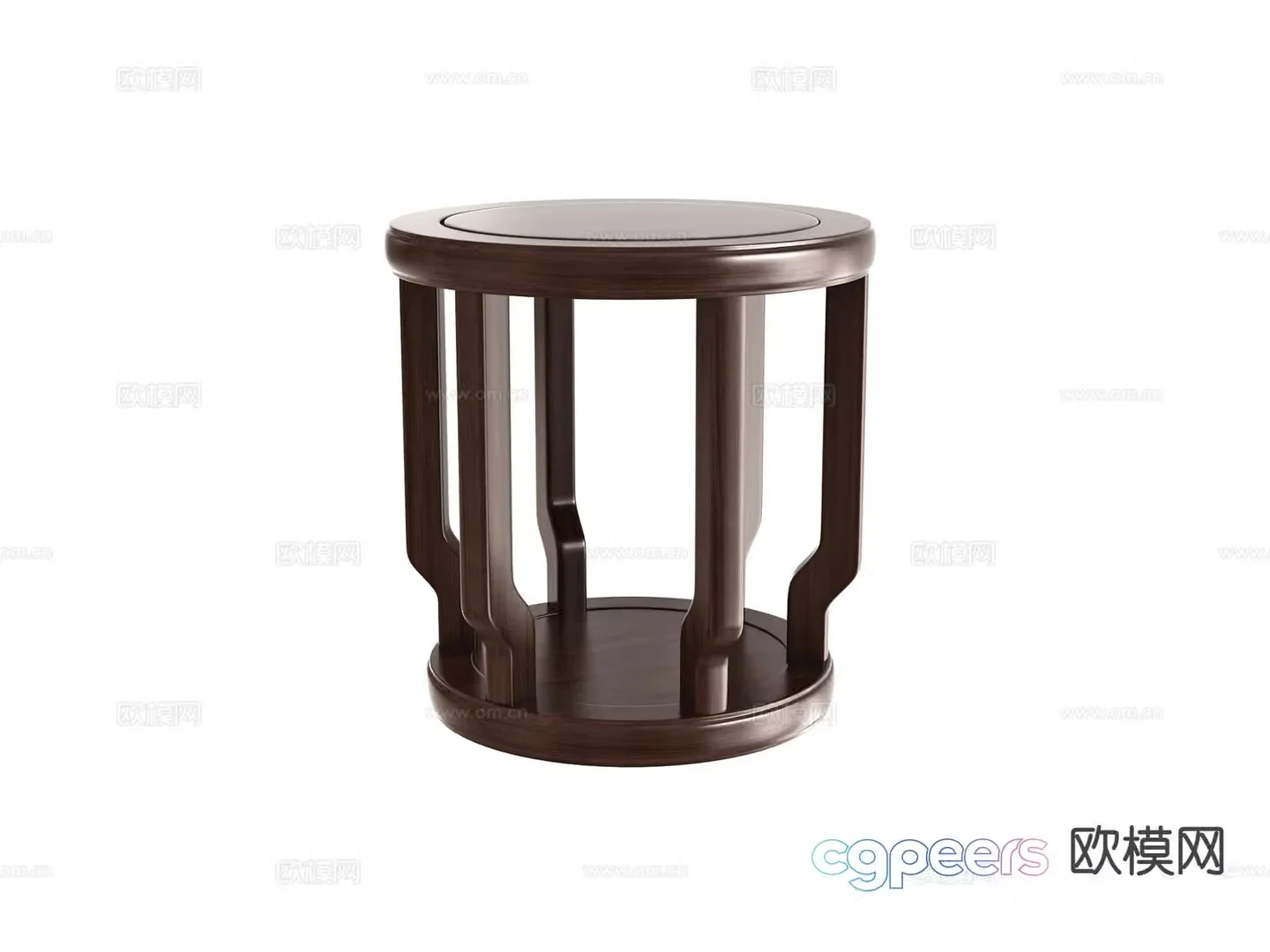 New Chinese style stool round stool tea stool 3d model